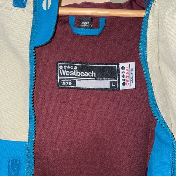 Westbeach Ski Snowboard Jacket Blue Tan - Picture 2 of 7